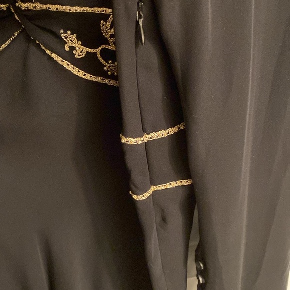 NWT π€ E.I.C. 100% Silk, Embroidered Beaded Blouse, Empire Waist, Side Zipper - Picture 8 of 12